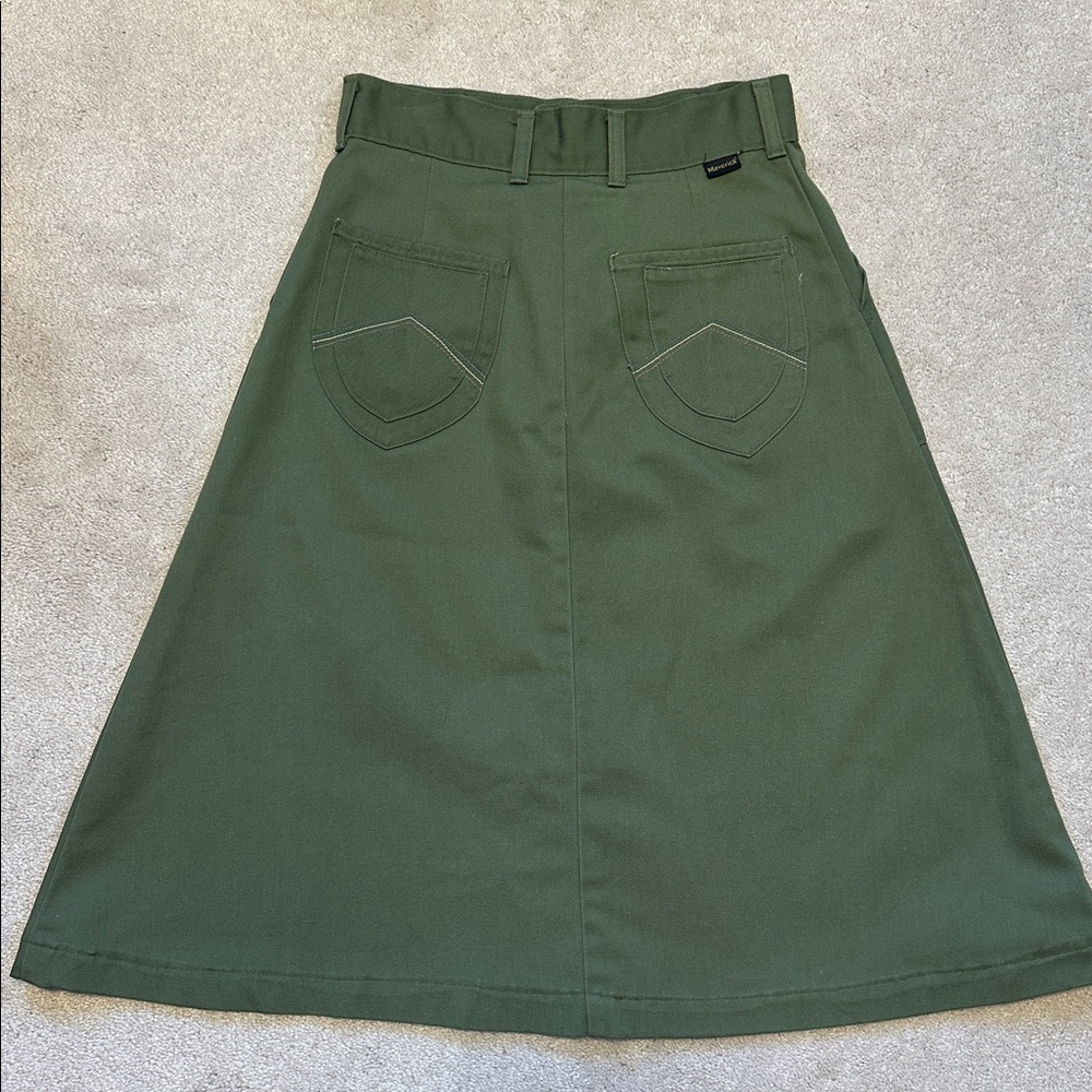 Vintage Maverick skirt with rainbow stitching